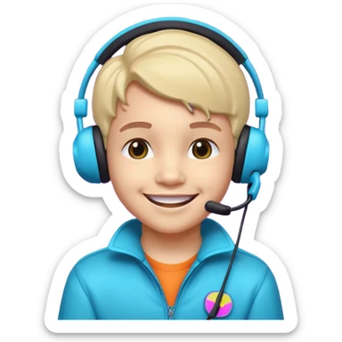 Retro Arcade Kid sticker