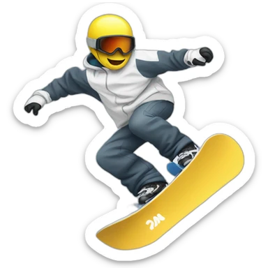 snowboard halfpipe sticker