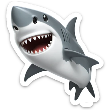 Shark breakdancing sticker
