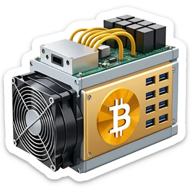 bitmain asic bitcoin miner sticker