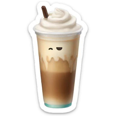 ice latte with ice sticker