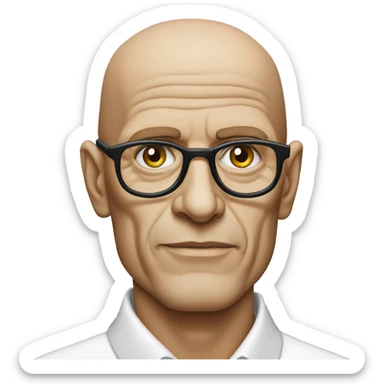 michel foucault 2d emoji sticker