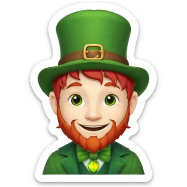 cute leprechaun sticker