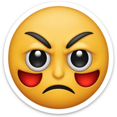 One eyed emoji that’s diabolically giving the most bombastic side eye  sticker