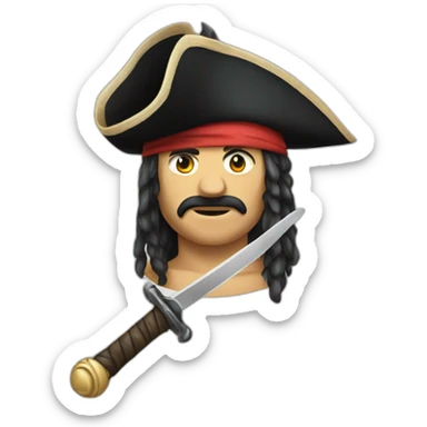 épée de pirate sticker