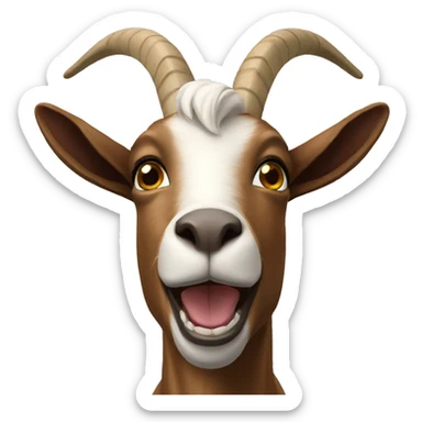 riding goat pov sticker