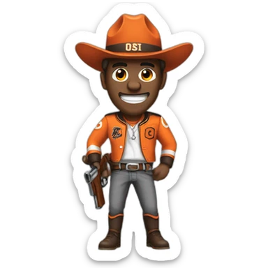 pistol pete osu sticker