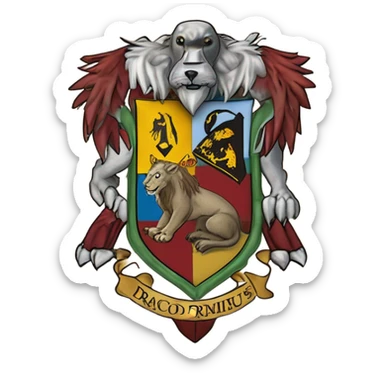 Hogwarts crest sticker