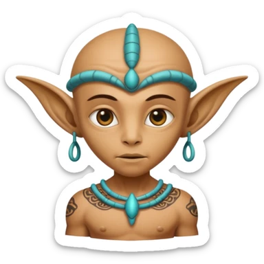 alien babylon ancient with tatooed sticker