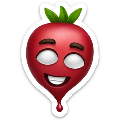 pomegranate emoji sticker