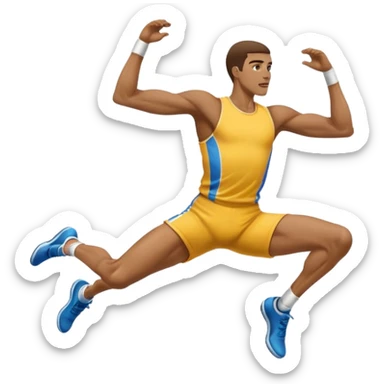 high jump  sticker