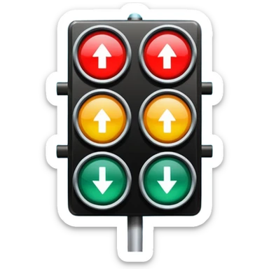 mac os icon rotation retro traffic signal arrows rotating inversion sticker