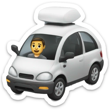 AI driving car sticker