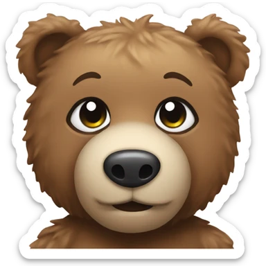 Teddy bear with a heart sticker