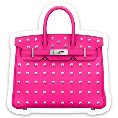 matte pink hermes birkin bag sticker