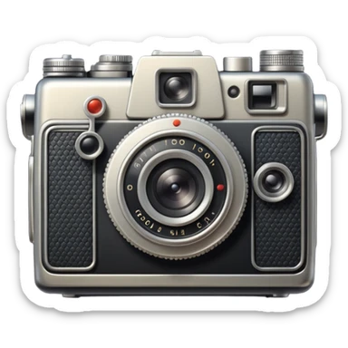 a retrò photocamera sticker