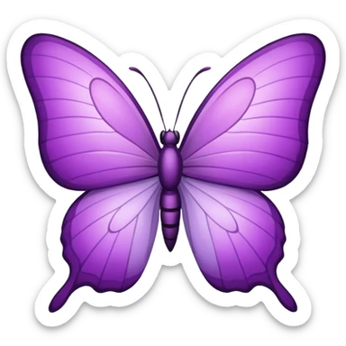 Borboleta lilás sticker