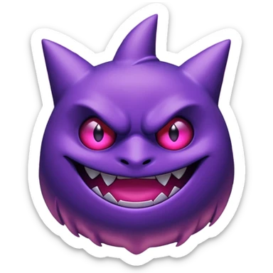 Pokemon legendary purple and pink mega gengar sticker