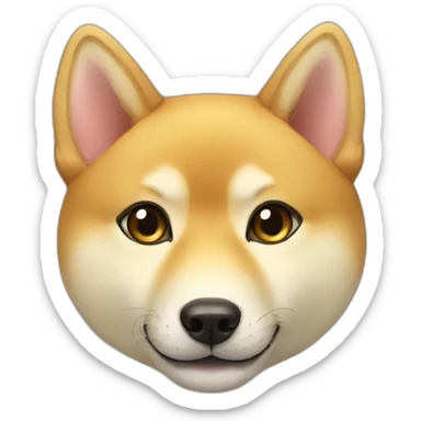 golden shibainu and black cat sticker