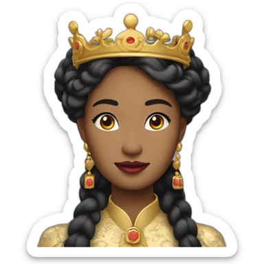 Une reine chinoise noire sticker