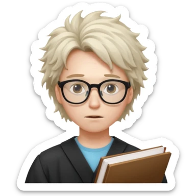 a very exhausted graduate student studying statistical physics sticker