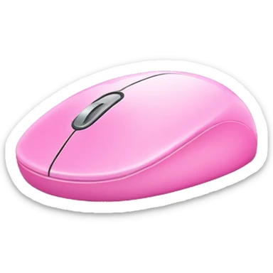 Pink computer mouse  sticker