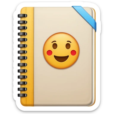 patterned notebook sticker