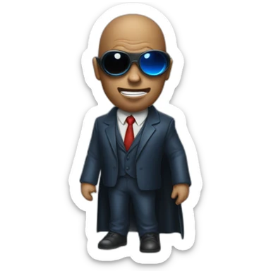 morpheus-proposing-red-or-blue-pill sticker