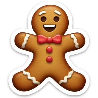 Gingerbread man sticker