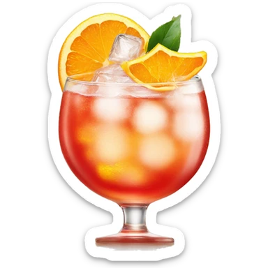 Campari Spritz with orange  sticker