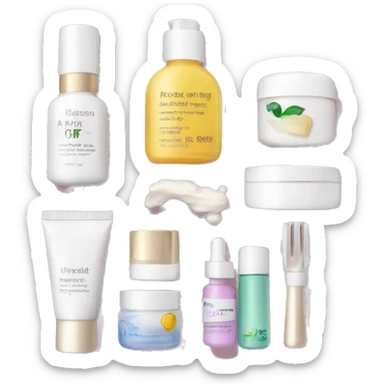 fancy skincare kit sticker