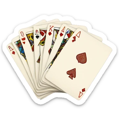 playing cards sticker