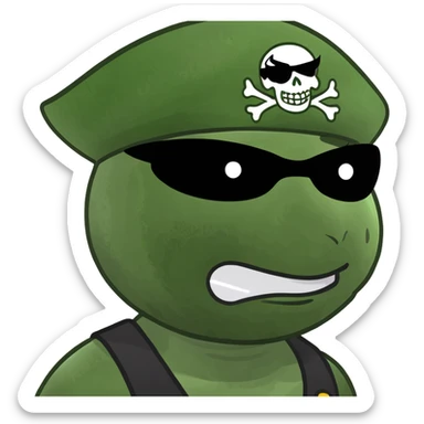 injured pirate meme emoji style with eye patch sticker