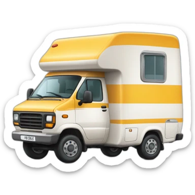 camping car with "information jeunesse" on it sticker