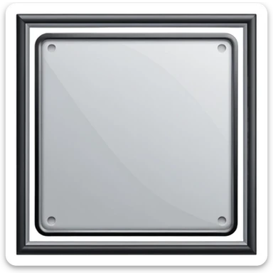 rectangulo de un distancia de metro cuadrado sticker