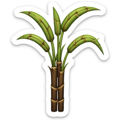 In sugarcane convert the green colour stem part into dark brown colour sticker