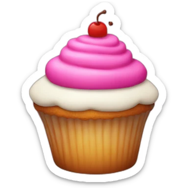 a fat cupcake sticker
