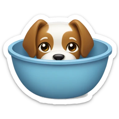 dog bowl with water sticker