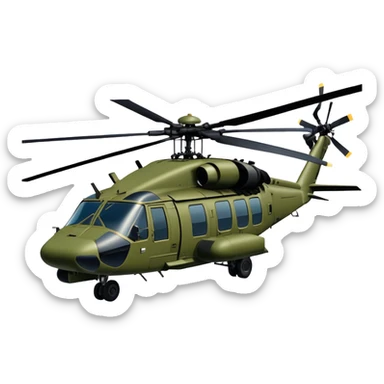 Sikorsky UH-60 Black Hawk - Sikorsky (Model Year: 2022) (Iconic colour: Olive green) sticker