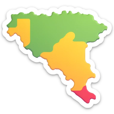 map of Sicily sticker