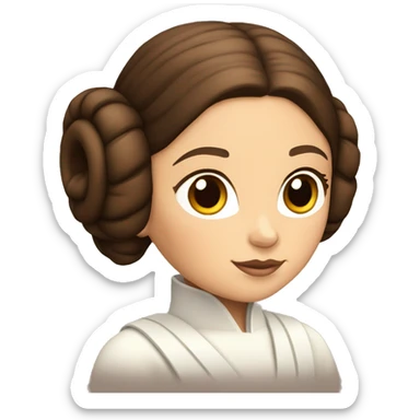 Princess Leia thanks  sticker