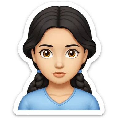 Chica pelinegra buchona sticker