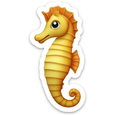 sea horse sticker