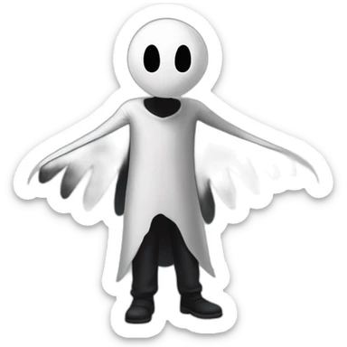 Wingding gaster, standing on the floor sticker