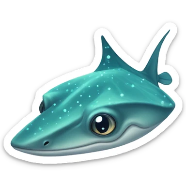 starry eyed stingray sticker