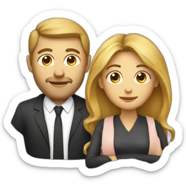 Homme embrasse une femme sticker