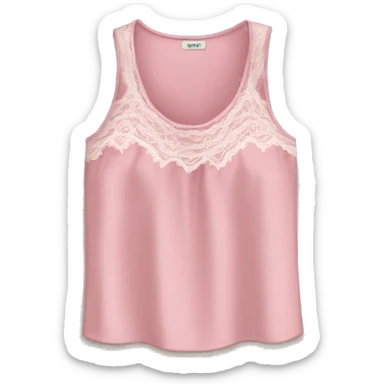  pink top with lace sticker