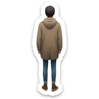 A person stands alone at the start of a long bridge, mist and rain around them. Behind them: a shattered heart fading into the fog. Ahead, the bridge stretches into a clearing sky. Though stormy, there’s light at the far end. The figure holds no baggage— sticker