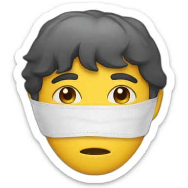 Sadness Behind a Mask sticker