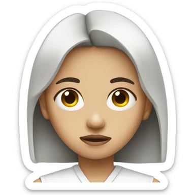 girl looking sad with a bandaid on her eye sticker